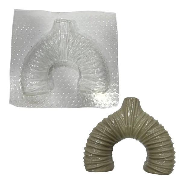 قالب طلقی دونات چروک نیمه قطر 17 ارتفاع 14 سانت