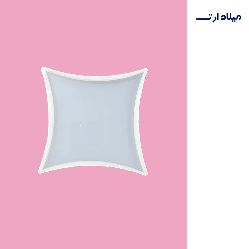 قالب سیلیکونی زیرلیوانی مربع طرح دایموند 15*15 سانت