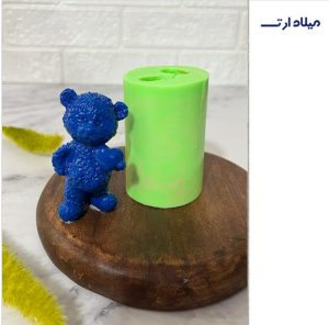 قالب سیلیکونی خرس ایستاده قلب به دست 6سانت