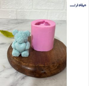 قالب سیلیکونی خرس گل گلی ارتفاع 6سانت