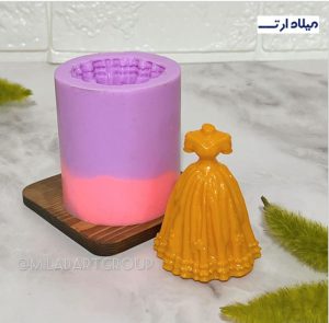 قالب سیلیکونی گیفت عروس ارتفاع 8 قطر 6