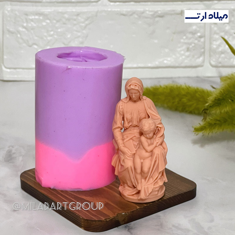 قالب سیلیکونی مادر و فرزند ارتفاع 8 قطر 3