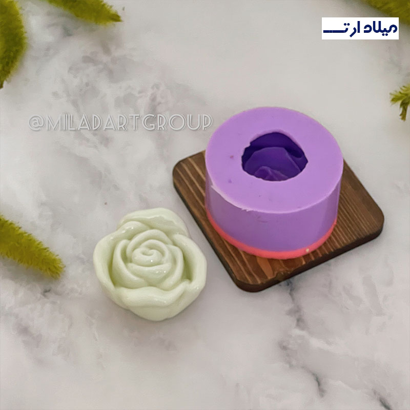 قالب سیلیکونی گل رز باز قطر 6 سانت