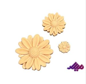 قالب سیلیکونی گل بابونه 3 عددی 5 و 3 و 2 سانت