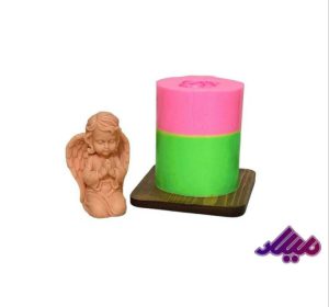قالب سیلیکونی فرشته دعاگو نشسته ارتفاع 10 سانت