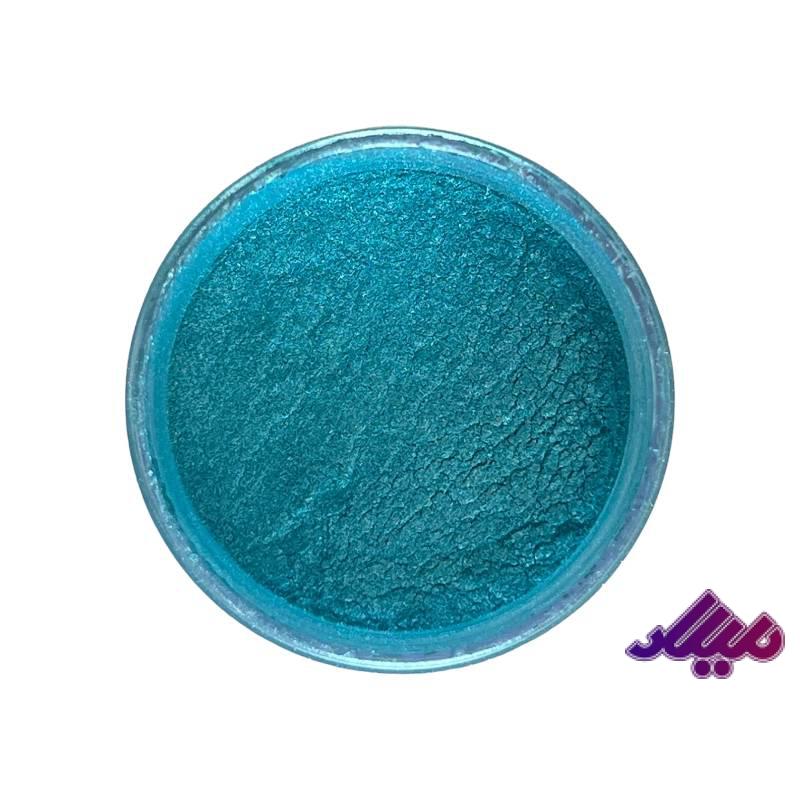 رنگ پودری سبز آبی صدفی کد JB400