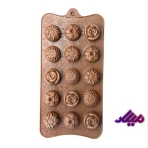 قالب سیلیکونی شکلات گل کد سه 11 در 21 سانت