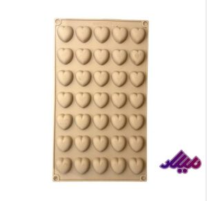 قالب سیلیکونی قلب 3 سانتی 35 عددی 17 در 29 سانت