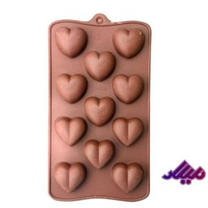 قالب سیلیکونی شکلات قلب کد چهار 11 در 20 سانت