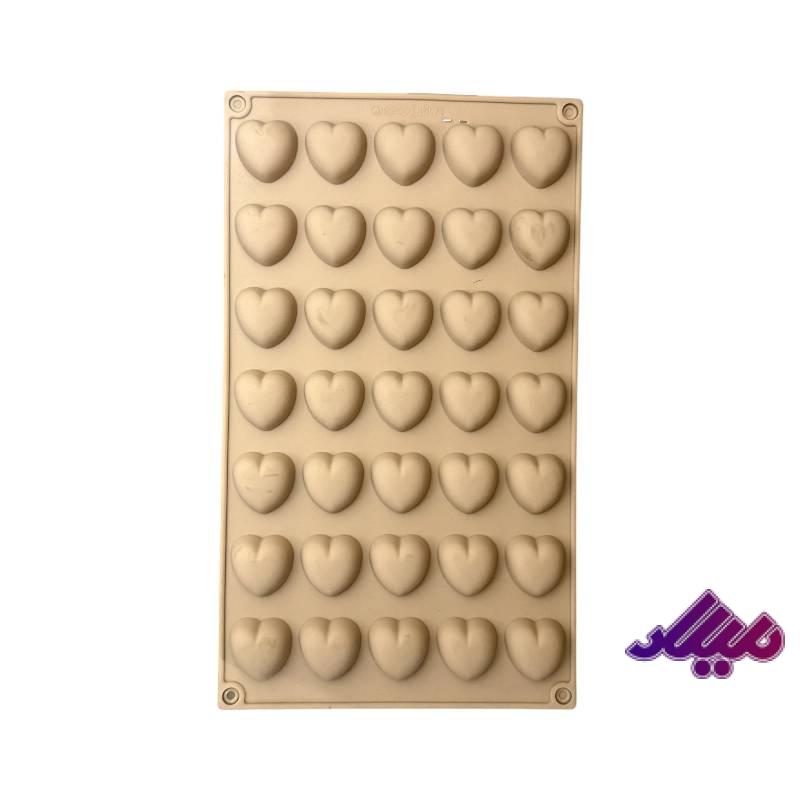قالب سیلیکونی قلب 3 سانتی 35 عددی 17 در 29 سانت