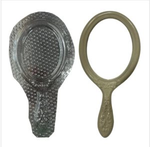 قالب طلقی آینه دستی بیضی طرحدار 15 در 31 جای آینه 10.5 در 14 سانت