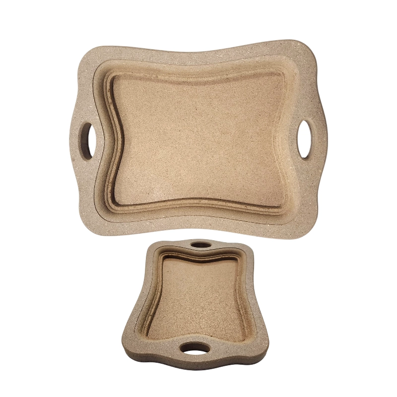 بیس MDF سینی طرح موجک 24x18 سانت