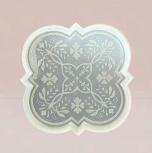 قالب سیلیکونی چهار پر تذهیبی قطر 30 سانت
