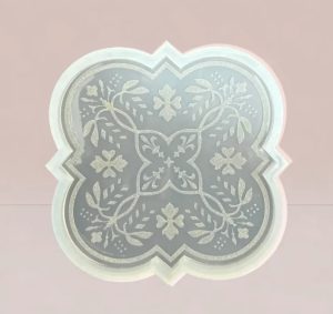قالب سیلیکونی چهار پر تذهیبی قطر 20 سانت