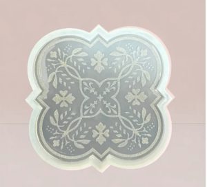 قالب سیلیکونی چهار پر تذهیبی قطر 13 سانت
