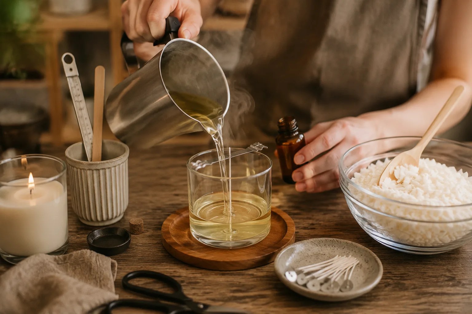آموزش ساخت شمع معطر