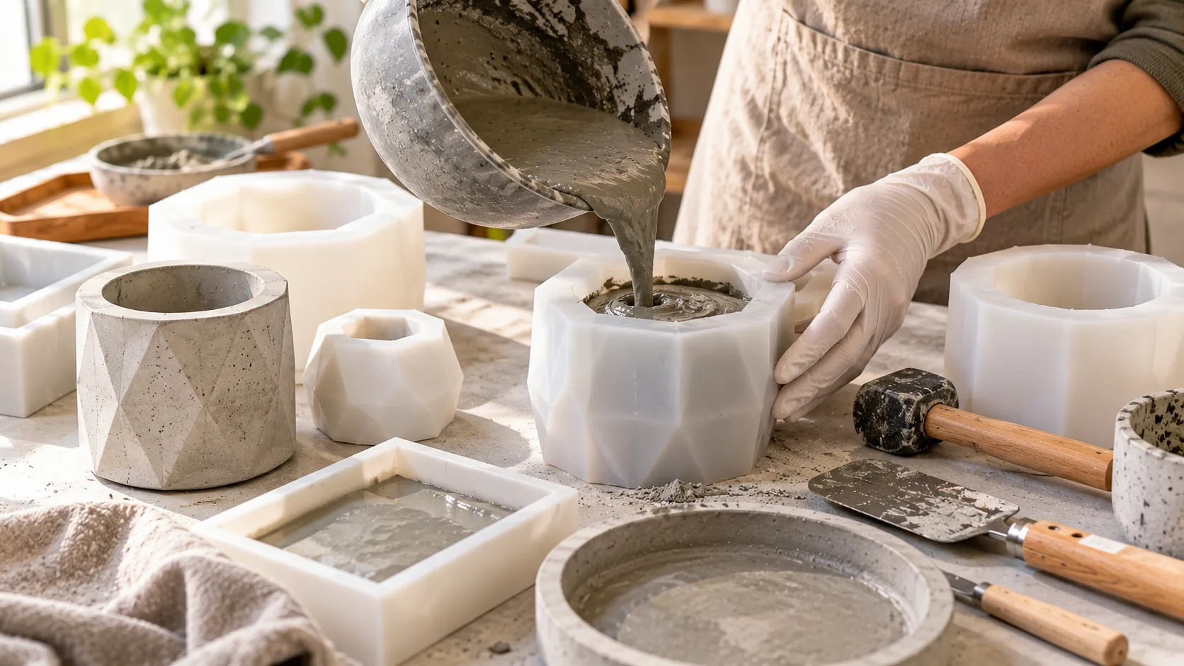 قالب‌گیری و خارج کردن حباب‌ها