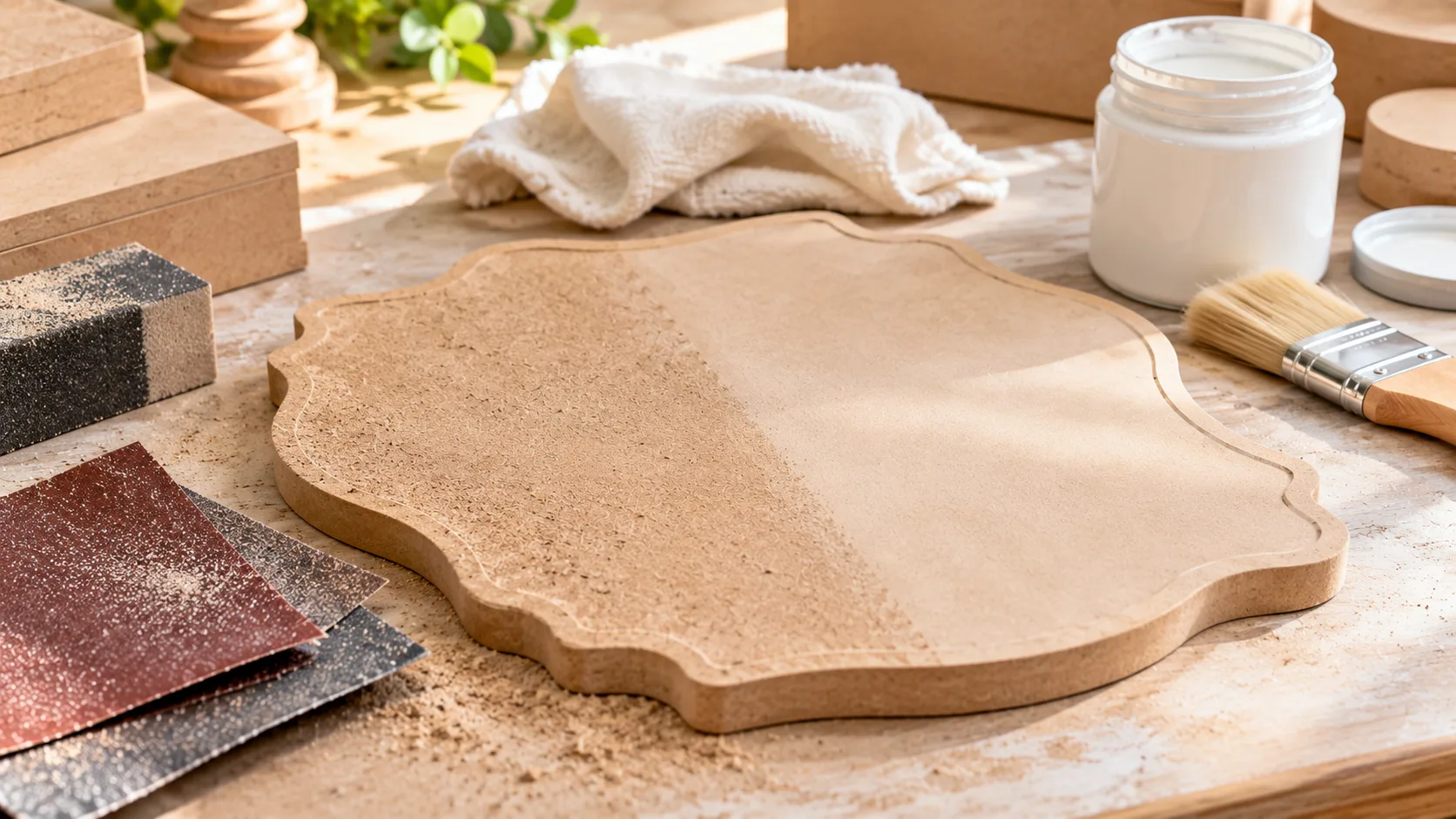 آماده سازی بیس خام MDF